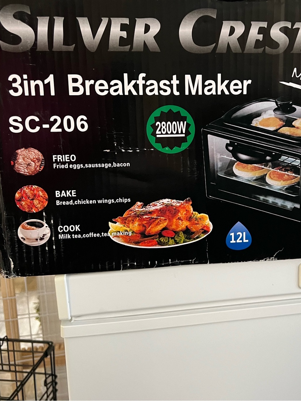 3-in-1 Breakfast Maker SC-206 in Black